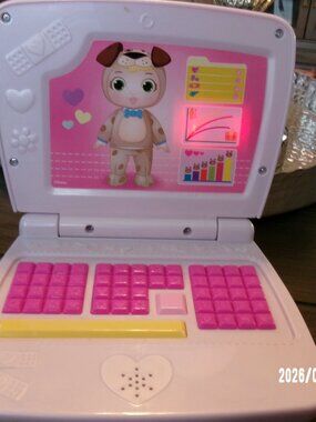 Disney Doc Mcstuffins All In One Nursery Laptop Computer Lights Sounds Works!